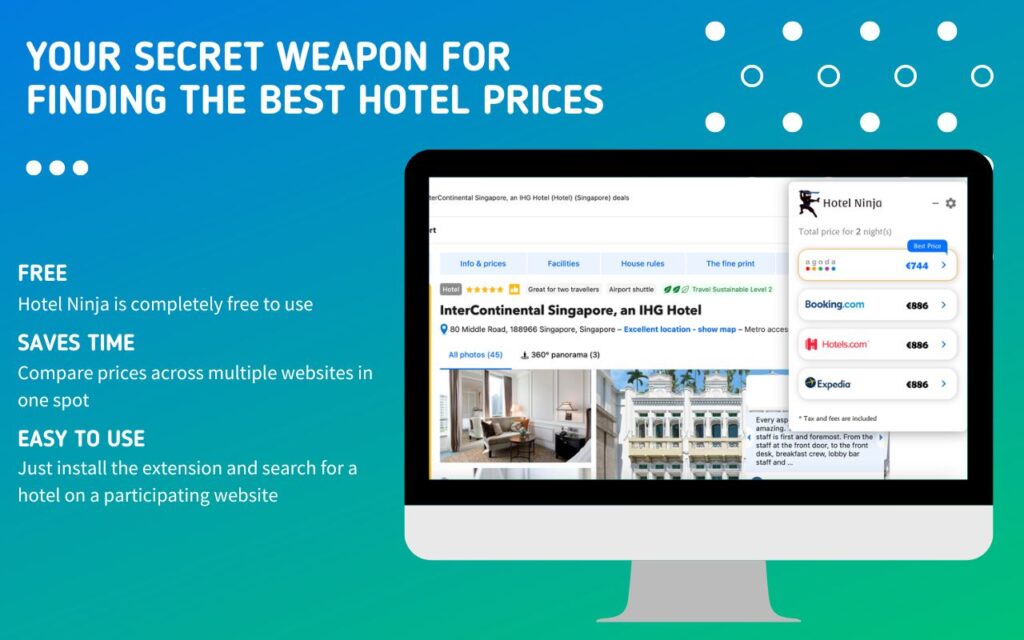 hotel ninja chrome extension